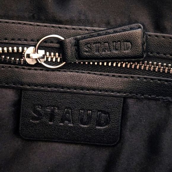 Staud Black Patchwork Muti-pattern Tommy Beaded Bag - Picture 12 of 15